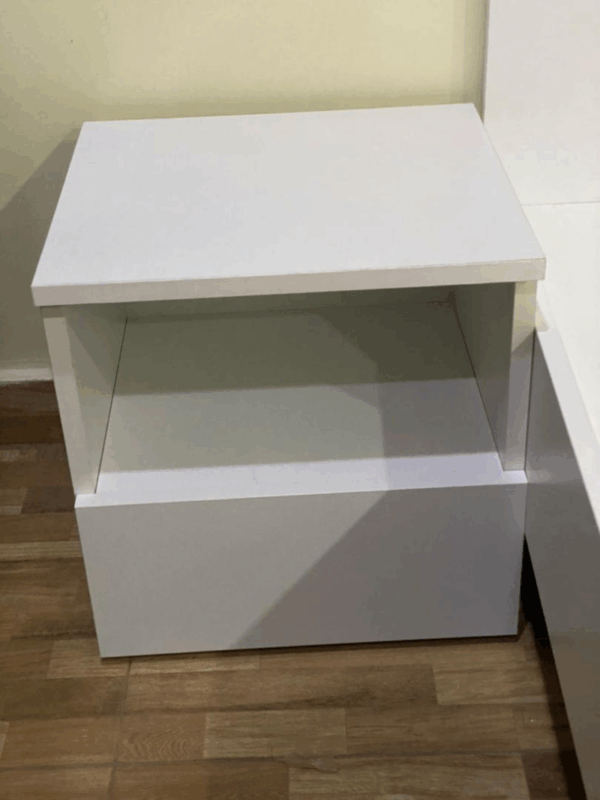 Lit + Commodes Blanc – Image 3