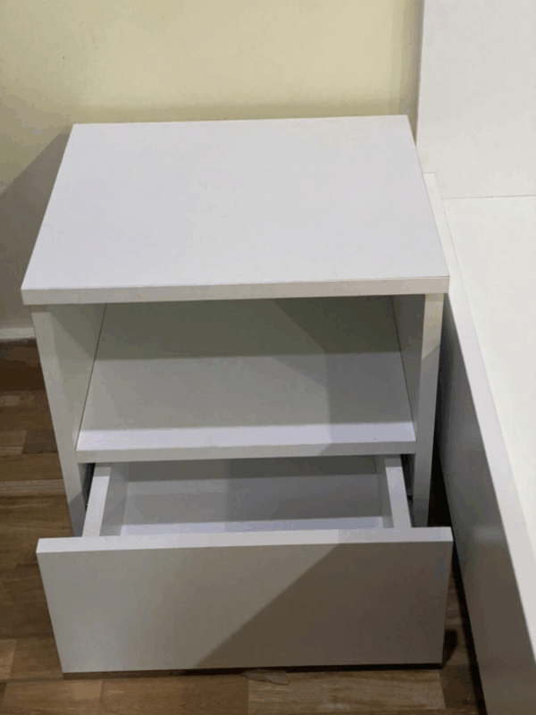 Lit + Commodes Blanc – Image 2