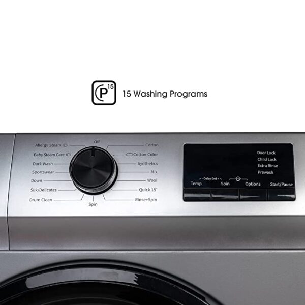 MACHINE A LAVER HISENSE 6KG FRONT LOAD GRIS – Image 3
