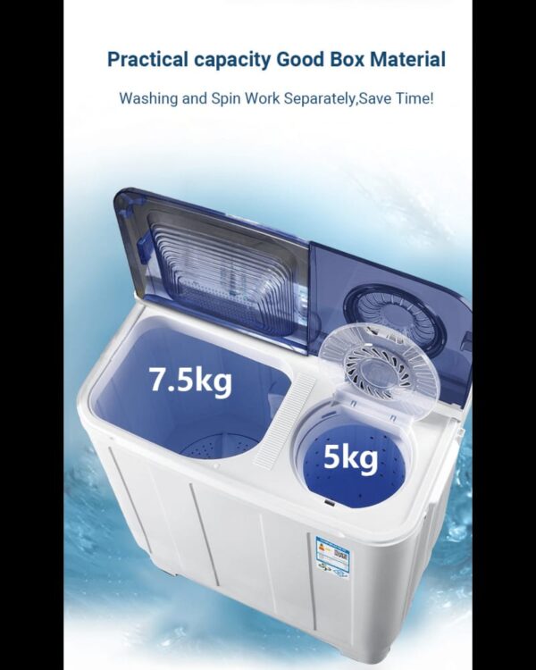 MACHINE A LAVER HISENSE 7KG SEMI AUTOMATIQUE – Image 2