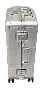 Valise Rigide Luxe - Cadre en Aluminium (Noir/Argent) – Image 4