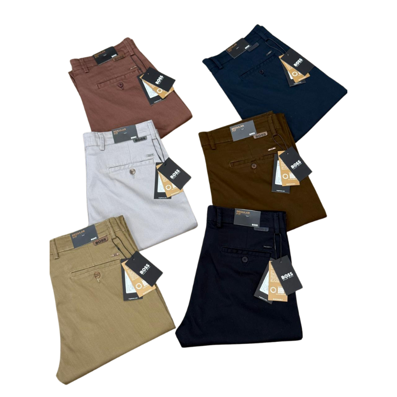 Pantalons Chino BOSS (Regular Fit) en Twill de Coton – Image 3