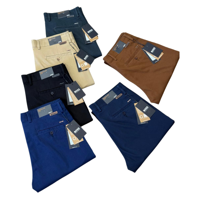 Pantalons Chino BOSS (Regular Fit) en Twill de Coton – Image 2