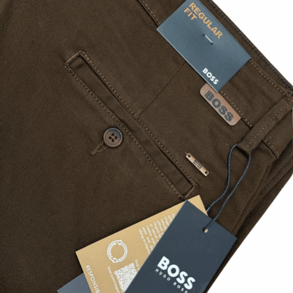 Pantalons Chino BOSS (Regular Fit) en Twill de Coton