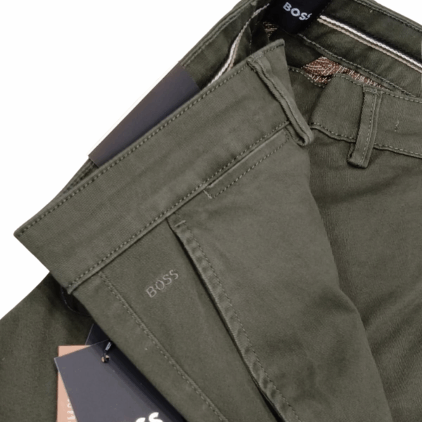 Pantalons Chino BOSS (Regular Fit) en Coton Stretch – Image 4