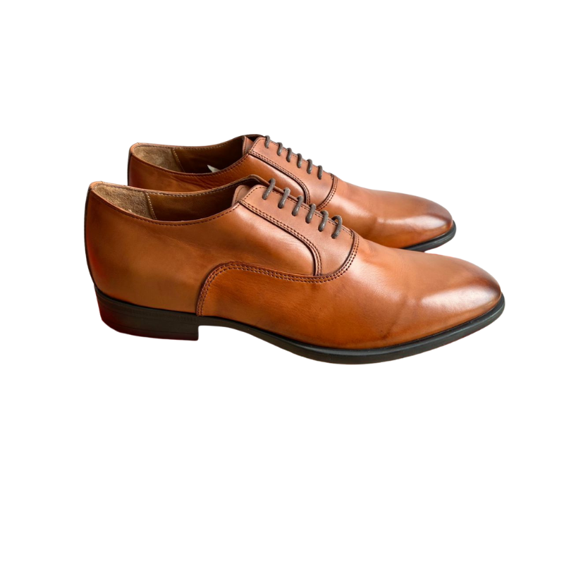 Richelieu PIERRE CARDIN en Cuir Cognac – Finition Patinée – Image 3
