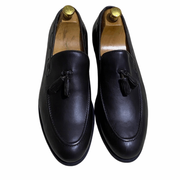 Mocassins Tassel en Cuir Marron Foncé