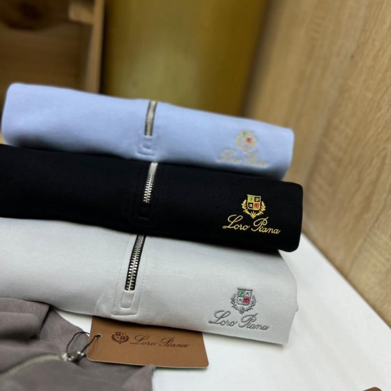 Pull Homme Loro Piana Style – Vert Foncé – Image 2