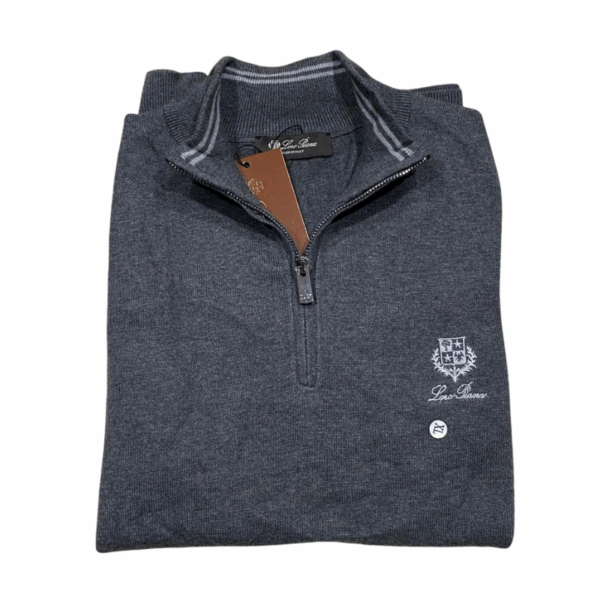 Pull Homme Loro Piana Style – Gris Foncé