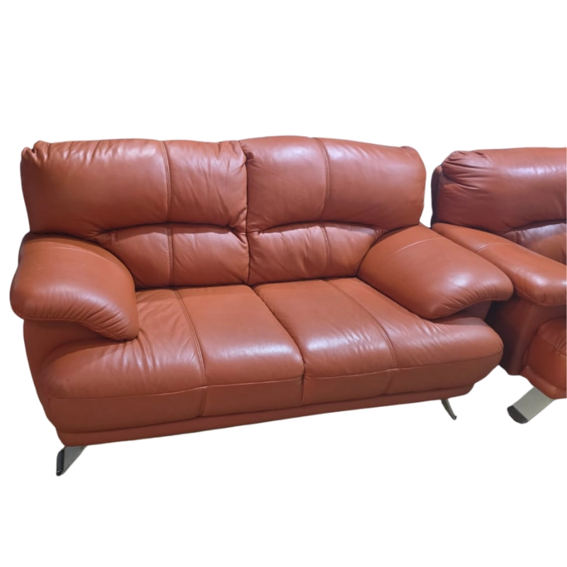 Canapés Cuir 6 place Marron Cognac – Image 3