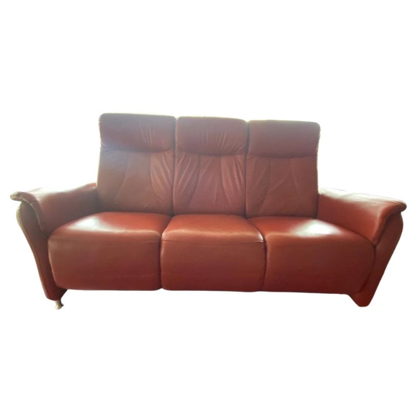 Salon 4 Places Cuir Rouge – Image 2