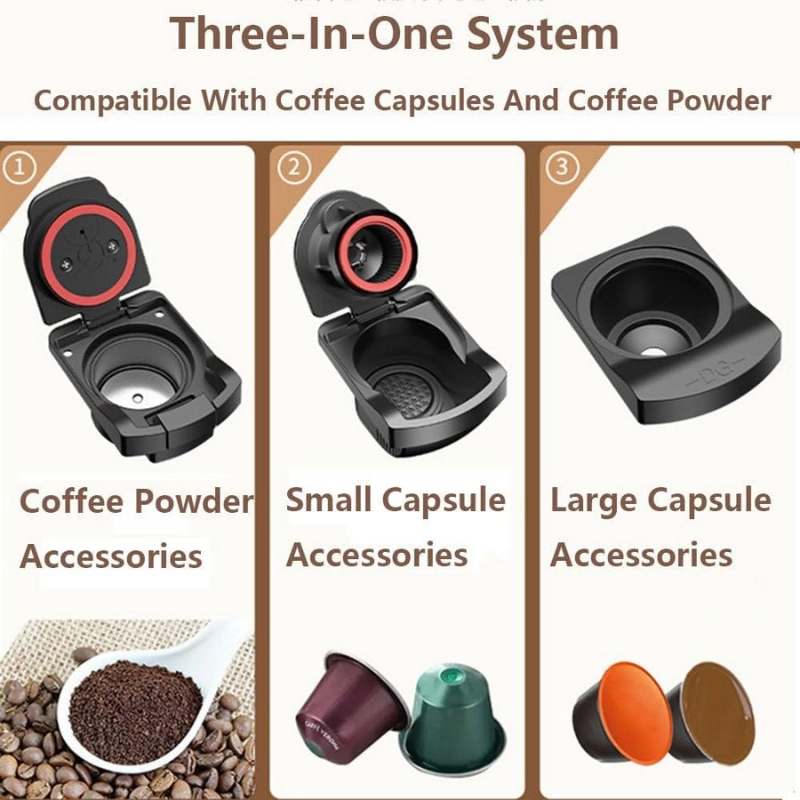 MACHINE A CAFE GERMANICA MULTI CAPSULES NOIR BLANC GECM10CAP – Image 3