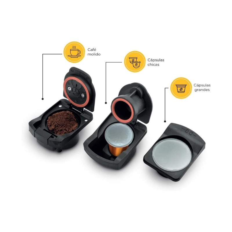 MACHINE A CAFE GERMANICA MULTI CAPSULES NOIR BLANC GECM10CAP – Image 4