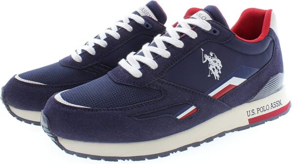 Baskets U.S. Polo Assn. Bleu Marine à Détails Tricolores – Image 3