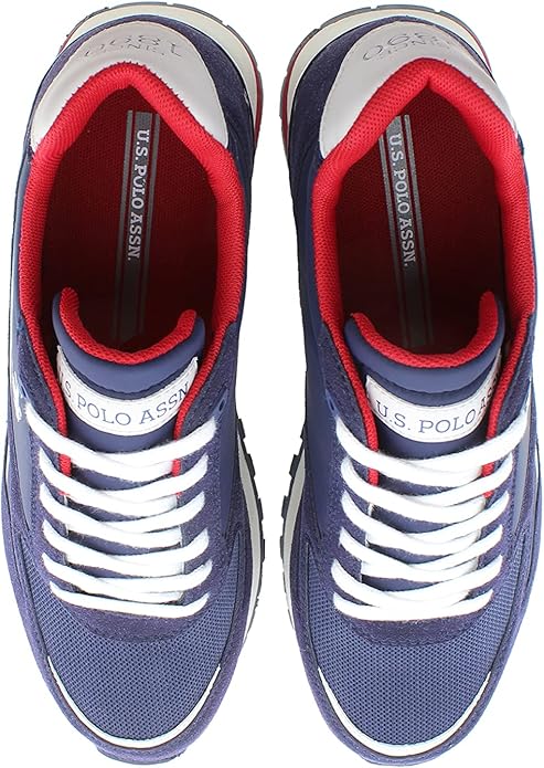 Baskets U.S. Polo Assn. Bleu Marine à Détails Tricolores – Image 4