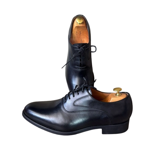 Chaussures de Ville Derby en Cuir Noir – Image 2