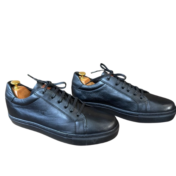 Baskets de Ville Minimalistes GANT en Cuir Noir Monochrome – Image 2