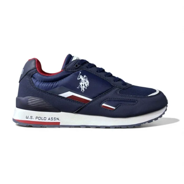 Baskets U.S. Polo Assn. Bleu Marine à Détails Tricolores