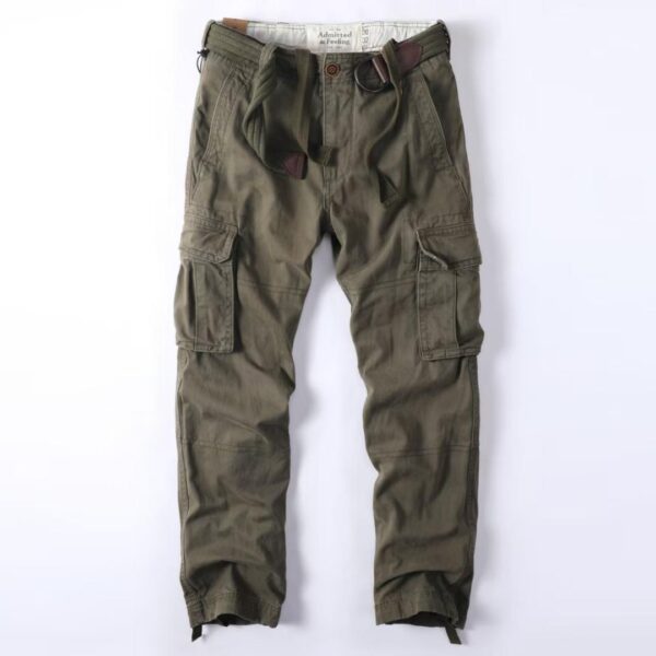 Pantalon Cargo Homme Multipoches avec Ceinture – Image 5