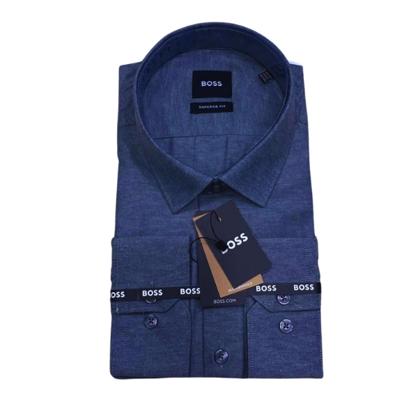 Chemise Habillée BOSS Bleu Foncé (Tapered Fit)