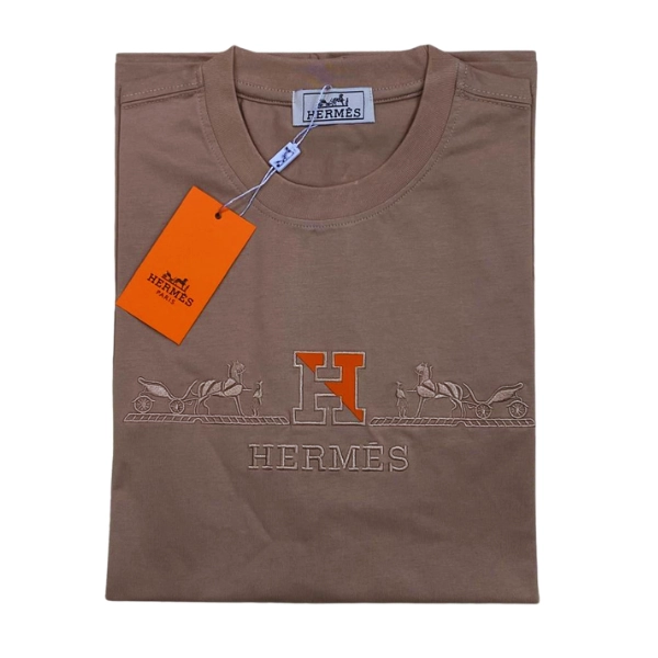 T-shirts Hermès avec Broderie "Calèche"