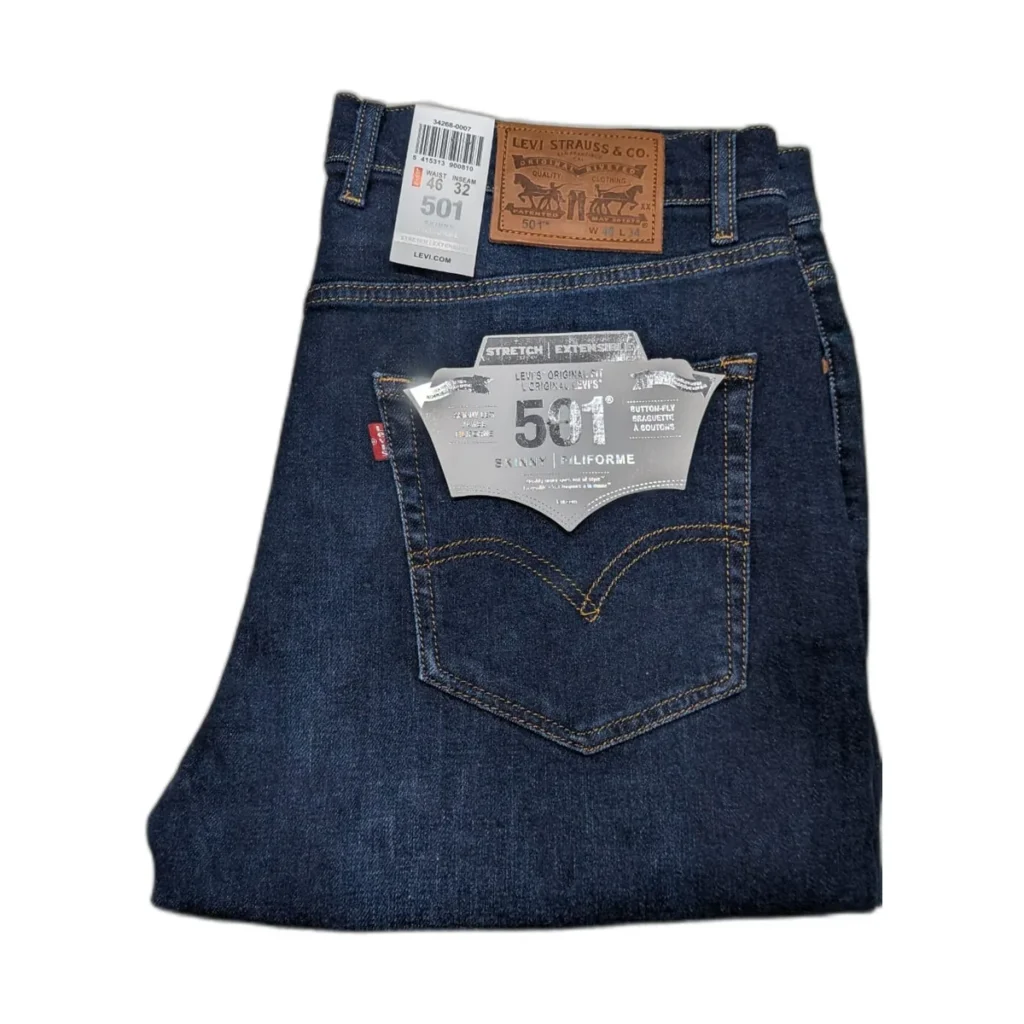 Jean homme Levi's 501 Skinny stretch – Bleu foncé