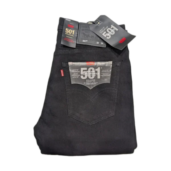 Jean homme Levi's Premium 501 Original stretch – Noir