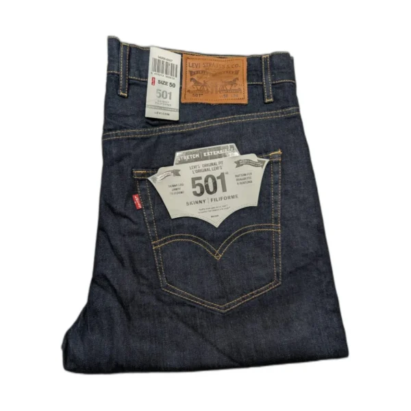 Jean homme Levi's 501 Skinny stretch – Bleu nuit brut