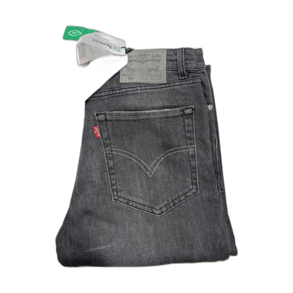 Jean homme Levi's 502 Regular Taper délavé – Gris anthracite