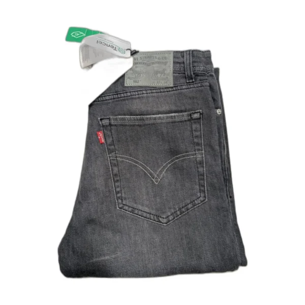 Jean homme Levi's 502 Regular Taper délavé – Gris anthracite