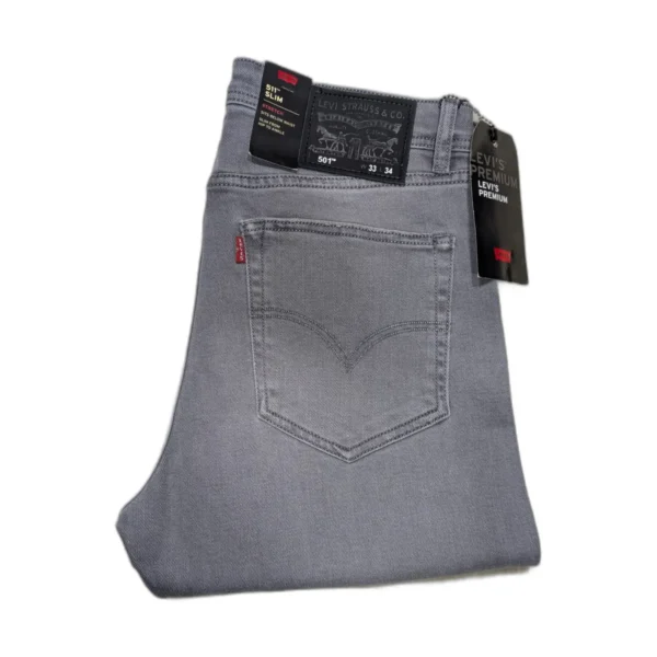 Jean homme Levi's Premium 511 Slim stretch – Gris clair