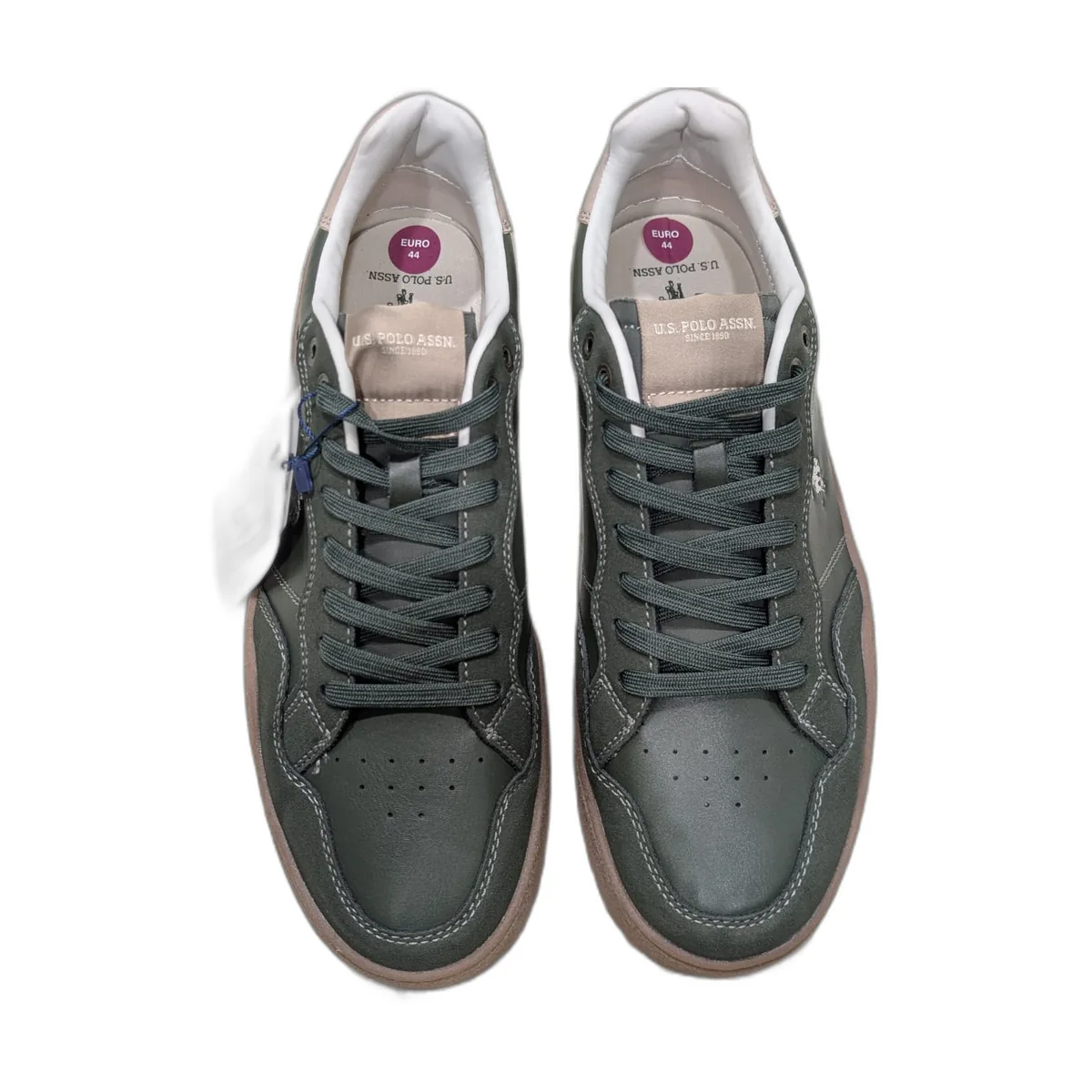 Baskets homme U.S. Polo Assn. basses – Vert kaki